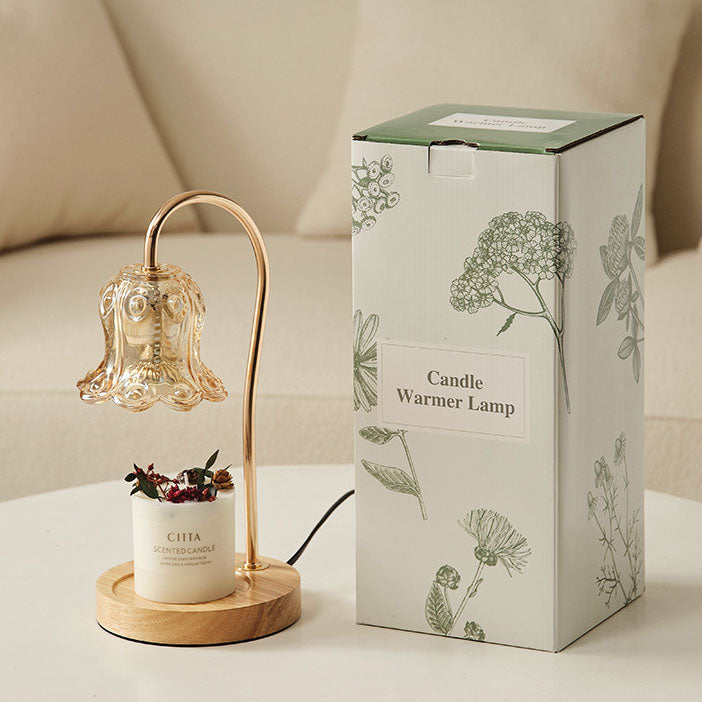 Modern Creative Simple Solid Wood Lily 1-Light Table Lamp