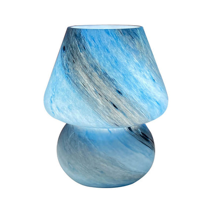 Kreative Handcrafted Glass Planet Design Mushroom Table Lamp