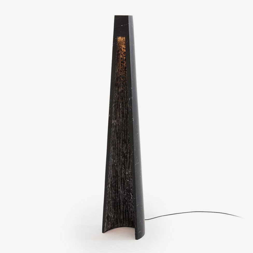 Estela Floor Lamp LED Marble Black Indoor Lighting 101cm