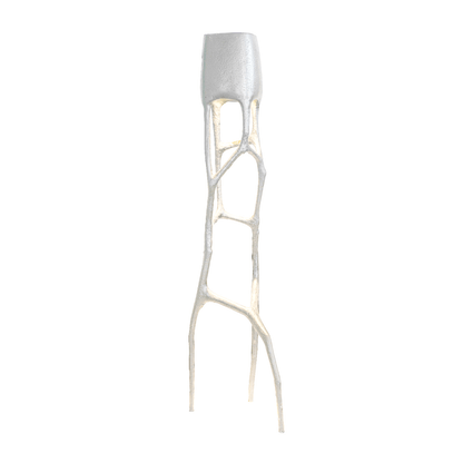 Gothic Sculpture Floor Lamp with LED Light - Black Design
