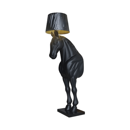 Horse Statue Floor Lamp with LED Light - Indoor Decor
