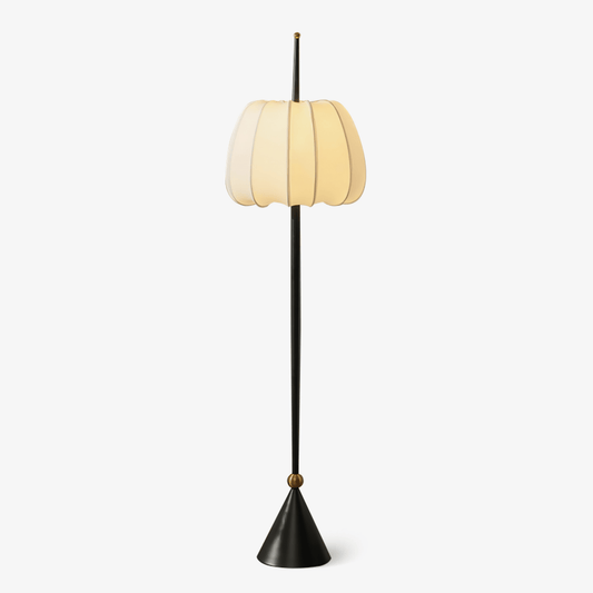 Liana Floor Lamp LED Black Metal Minimalist Design 160cm