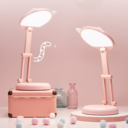 Kreative Katzenohr Pink Foldable LED Desk Lamp for Eye Care