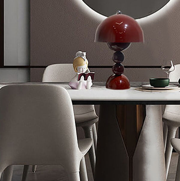 Nordic Mushroom Round Pod 1-Light Table Lamp - Modern LED