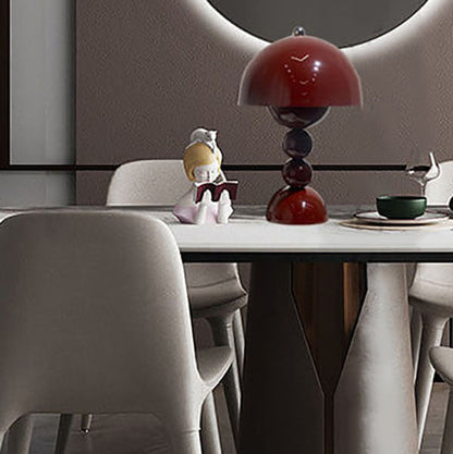Nordic Mushroom Round Pod 1-Light Table Lamp - Modern LED