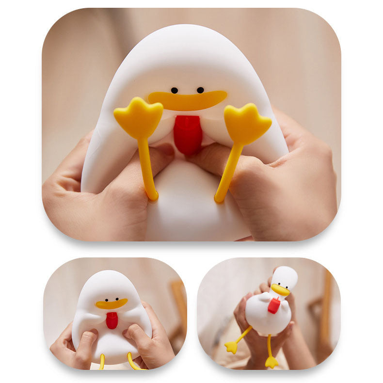 Kreative Cartoon Silicone Duck LED Table Lamp for Kids