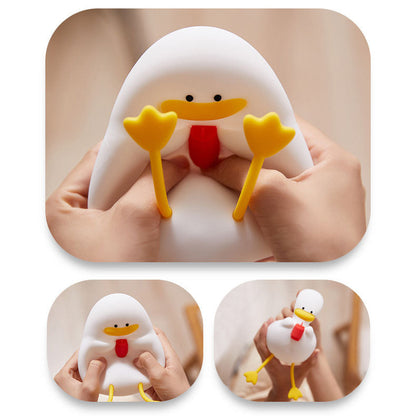 Kreative Cartoon Silicone Duck LED Table Lamp for Kids