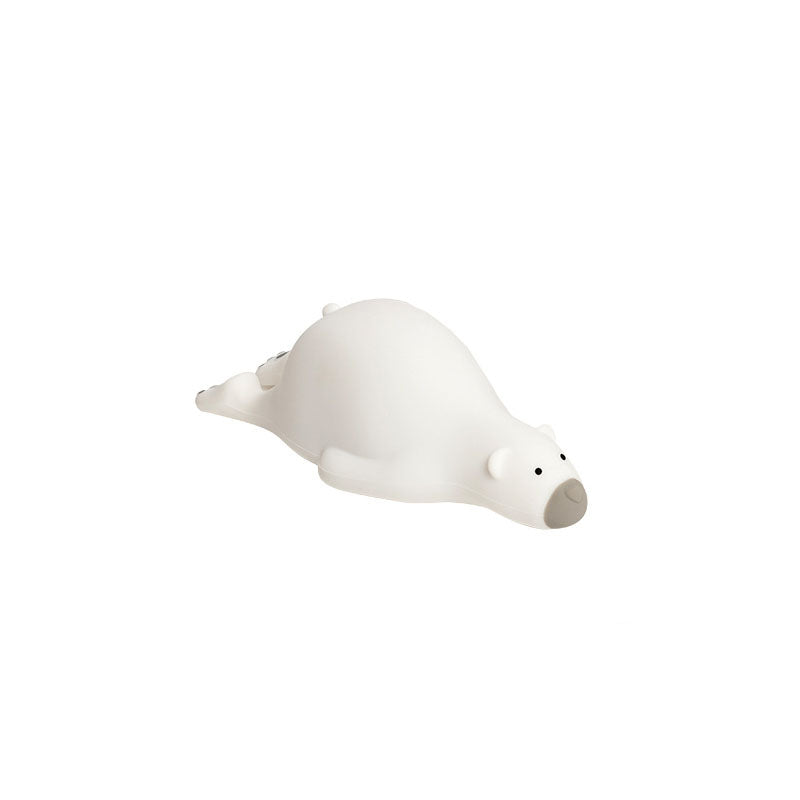 Kreative Cartoon Lazy Bear Silicone LED Night Light Table Lamp