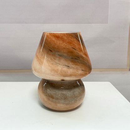 Kreative Handcrafted Glass Planet Design Mushroom Table Lamp