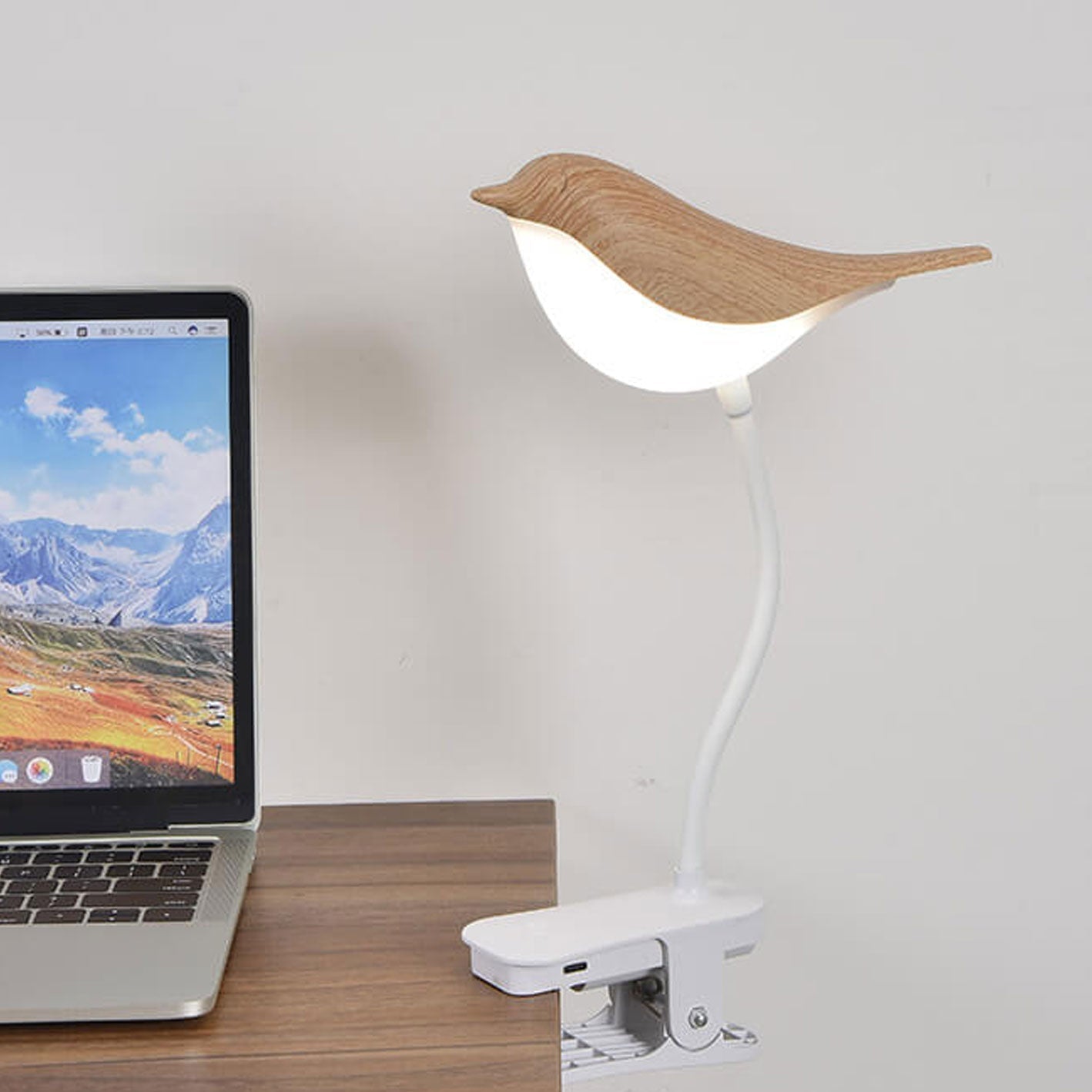 Kreative Vogel Clip USB LED Night Light Table Lamp