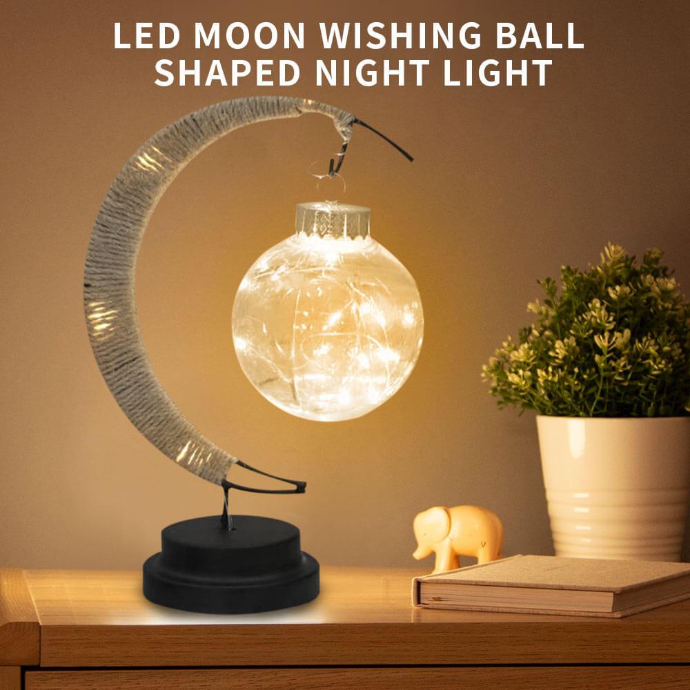 Wishing Ball Moon LED Night Light Decorative Table Lamp