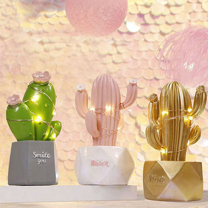 Kaktus Dream Star Light Resin Ornament Night Light Table Lamp