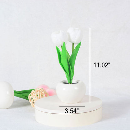 Modern Creative Simulation Tulip Peony LED Table Lamp