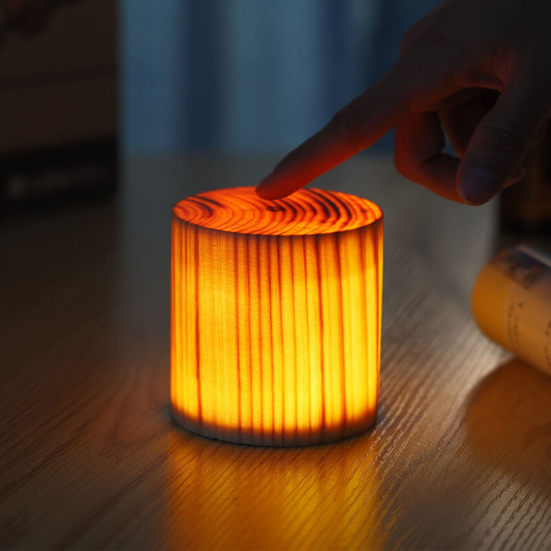 Holz LED Touch Table Lamp for Bedroom Nightstand
