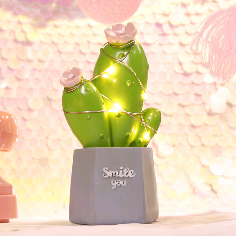 Kaktus Dream Star Light Resin Ornament Night Light Table Lamp