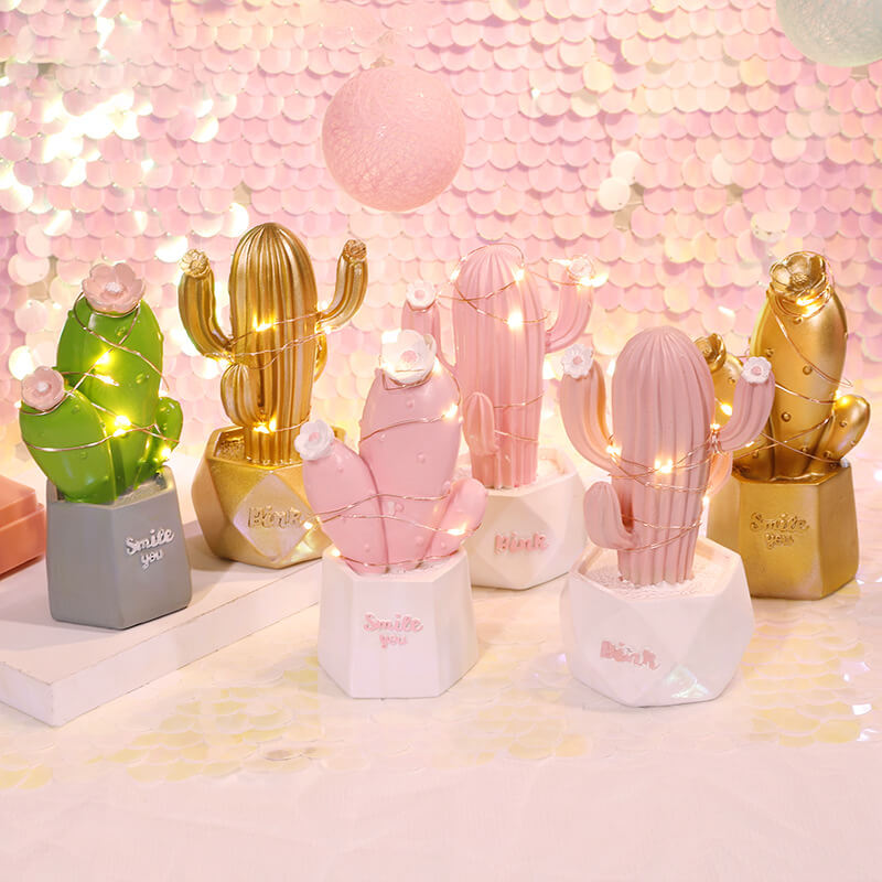 Kaktus Dream Star Light Resin Ornament Night Light Table Lamp