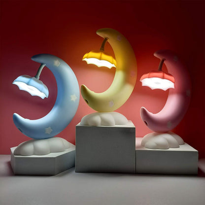 Cartoon Moon Boot Eye Protection Night LED Table Lamp