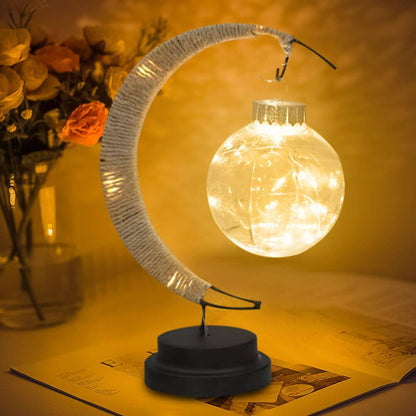 Wishing Ball Moon LED Night Light Decorative Table Lamp
