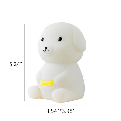 Kreative Silikon Puppy LED Night Light Table Lamp