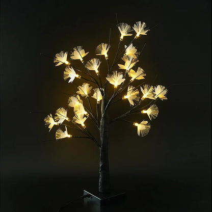 Frendorf Birch Fiber Optic Flower Tree Light - USB/Battery