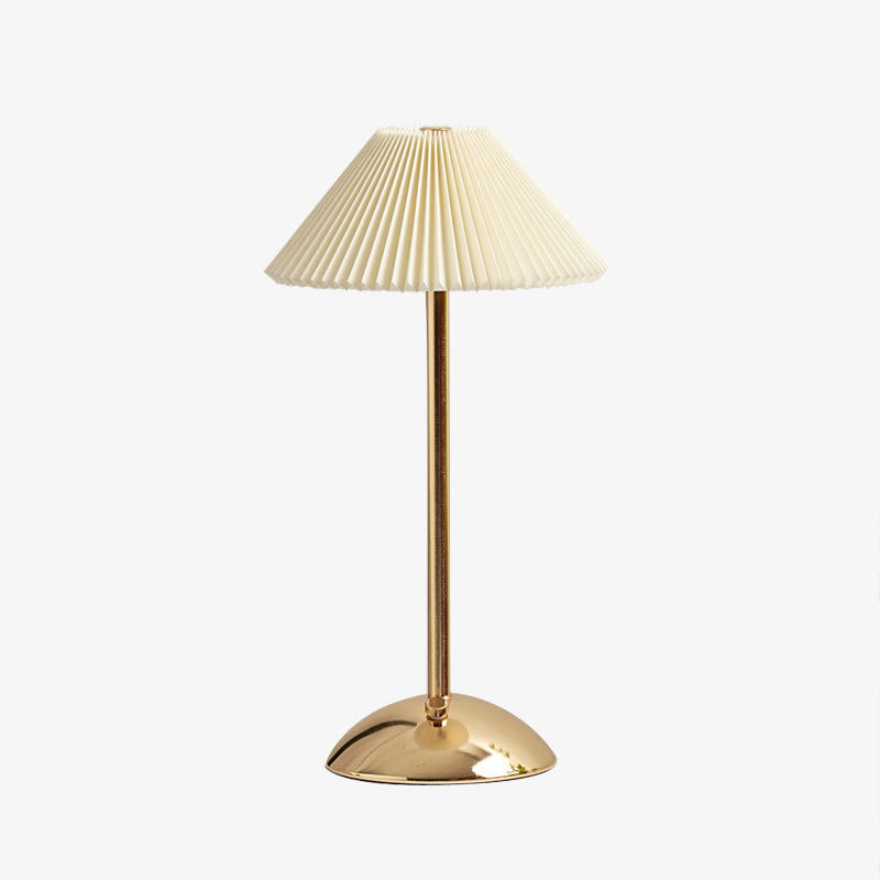 Contemporary Scandinavian Rechargeable Cone LED Table Lamp for Bedroom