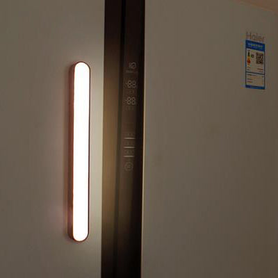 Modern Simplicity Wooden Long Bar Touch LED Mirror Light USB Wall Lamp