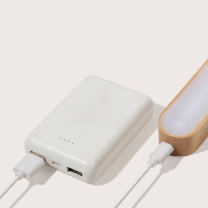Modern Simplicity Wooden Long Bar Touch LED Mirror Light USB Wall Lamp