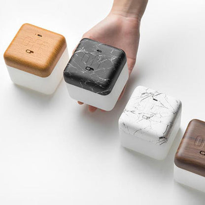 Modern Magic Cube Timer Night Light USB Rechargeable LED Lamp