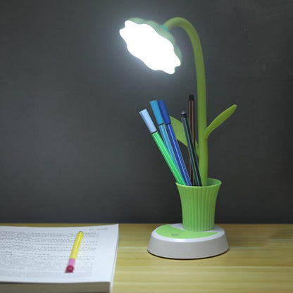 Creative Sunflower Pen Holder LED Desk Lamp