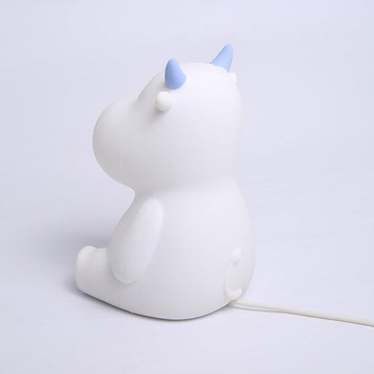 Modern Creative Cute Cow Silicone USB Rechargeable Night Light Table Lamp