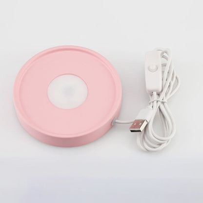 Modern Round USB Rechargeable LED Mood Light Table Lamp