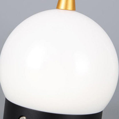 Modern Round Acrylic Aluminium USB Rechargeable Portable LED Night Light Table Lamp