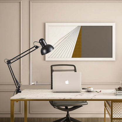Modern Minimalist Adjustable Desk Lamp with Long Arm Clip ABS 1 Light