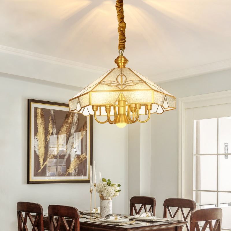 Nickel Geometric Shaped Chandelier - Modern LED Lighting Decor