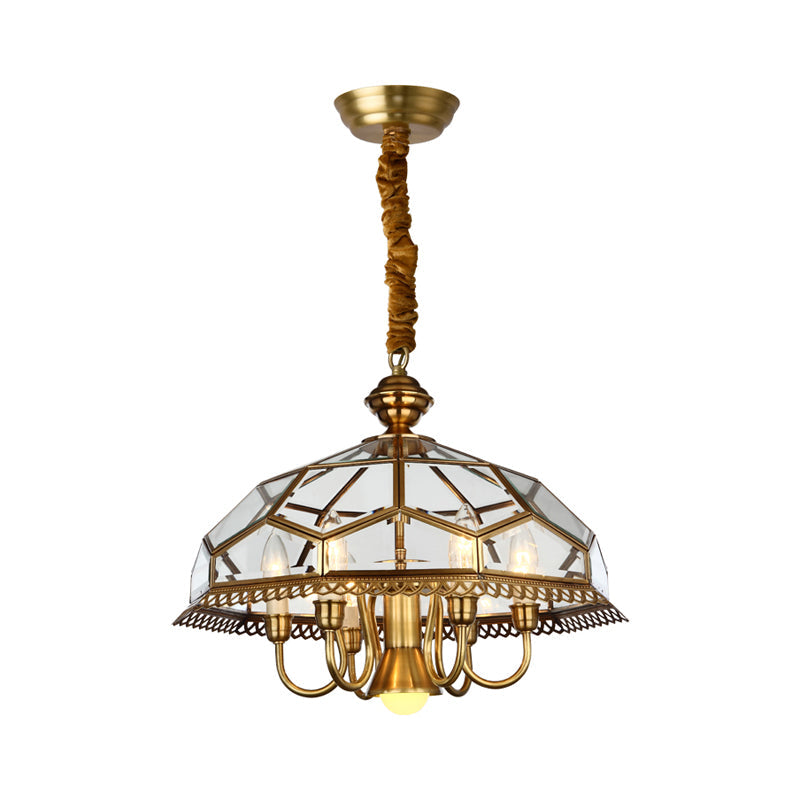 Nickel Geometric Shaped Chandelier - Modern LED Lighting Decor