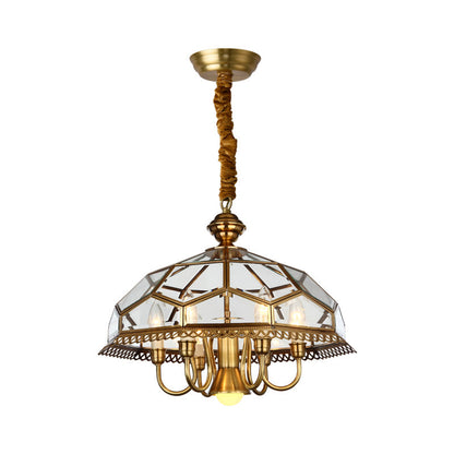 Nickel Geometric Shaped Chandelier - Modern LED Lighting Decor