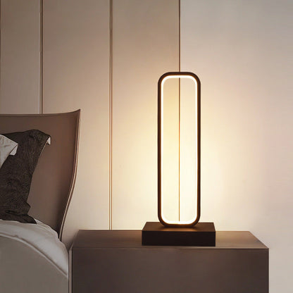 SimpleLED - Black Metal Bedside Lamp, Dimmable LED Design