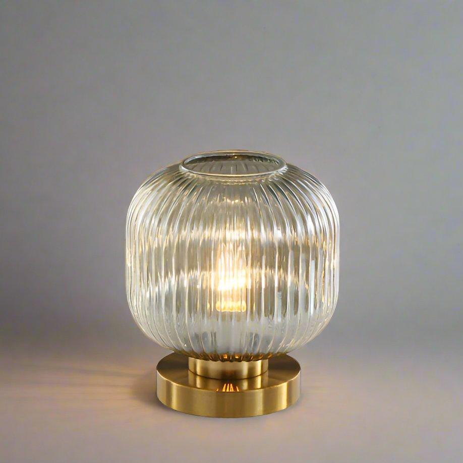 Nordic Glass Table Lamp – Modern Stained Glass Accent Light