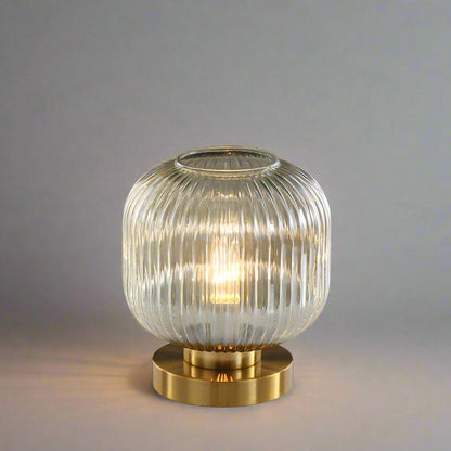 Nordic Glass Table Lamp – Modern Stained Glass Accent Light