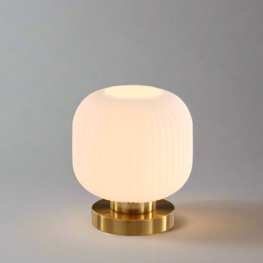Nordic Glass Table Lamp – Modern Stained Glass Accent Light