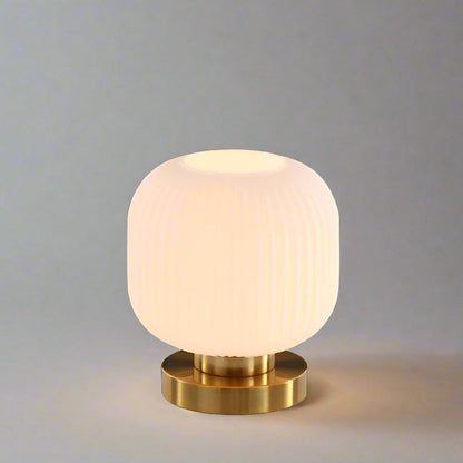 Nordic Glass Table Lamp – Modern Stained Glass Accent Light