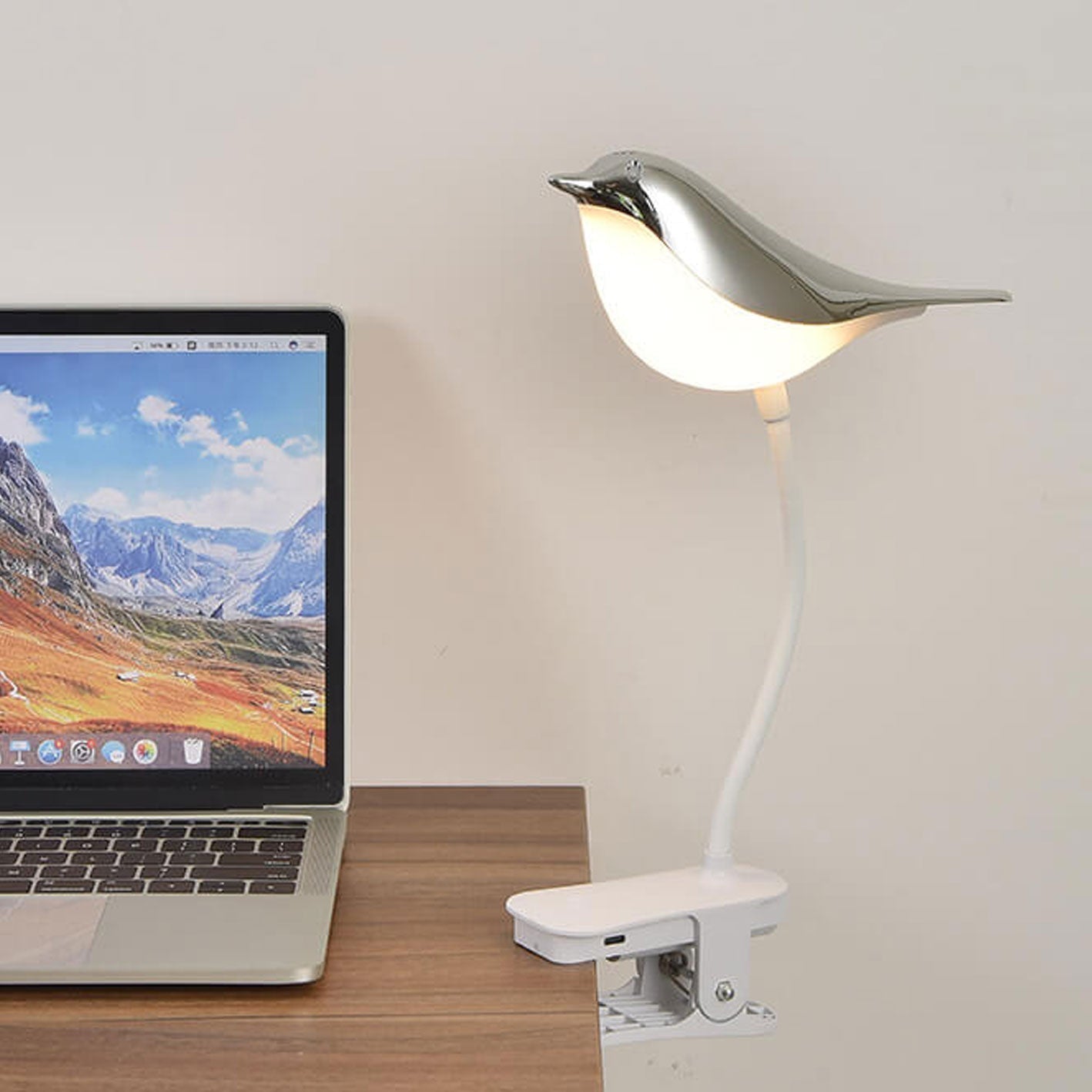 Kreative Vogel Clip USB LED Night Light Table Lamp