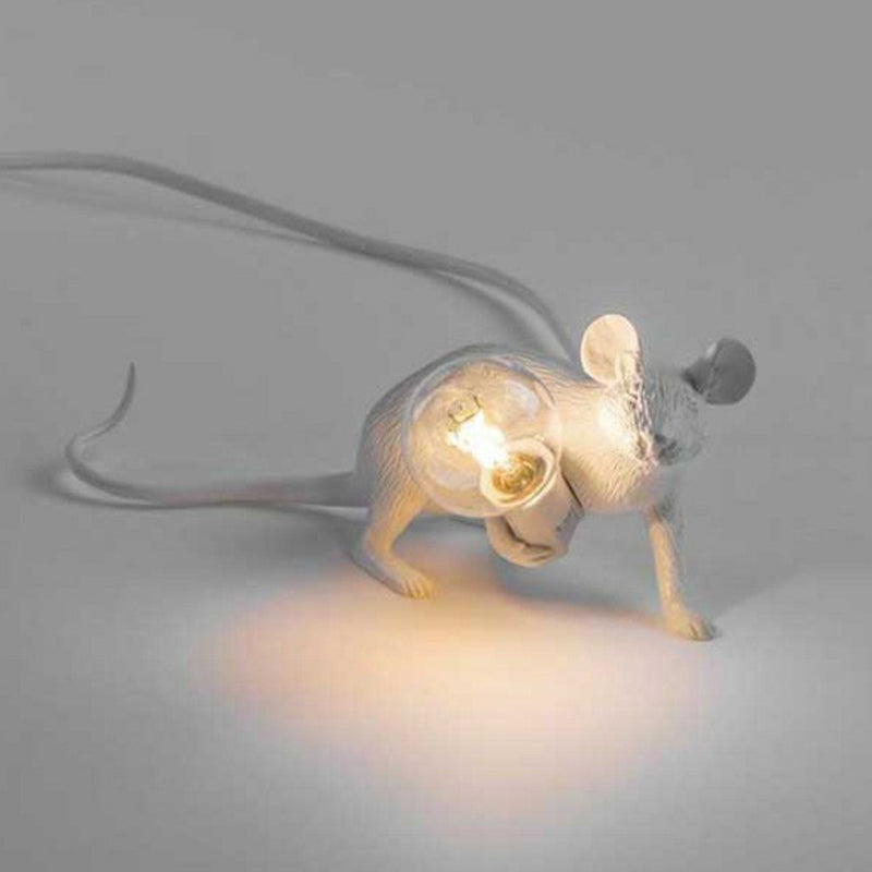 Mice Shaped Mini Desk Lamp Resin 1 Head Kids Night Light