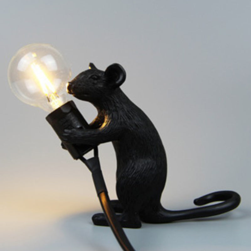 Mice Shaped Mini Desk Lamp Resin 1 Head Kids Night Light