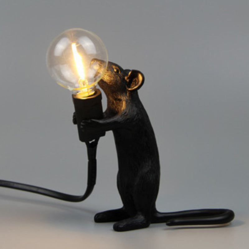 Mice Shaped Mini Desk Lamp Resin 1 Head Kids Night Light