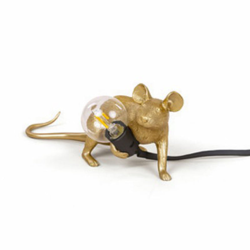 Mice Shaped Mini Desk Lamp Resin 1 Head Kids Night Light
