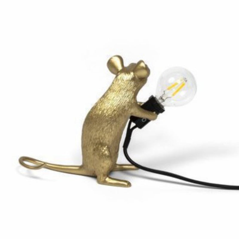 Mice Shaped Mini Desk Lamp Resin 1 Head Kids Night Light