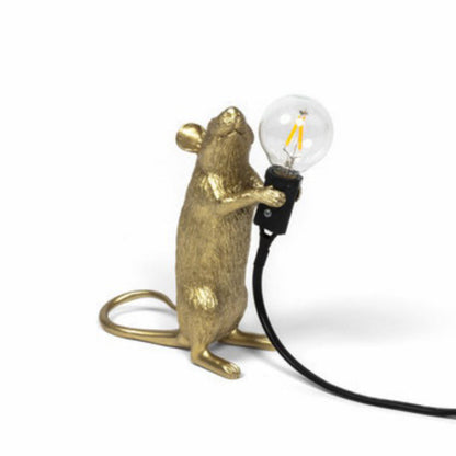 Mice Shaped Mini Desk Lamp Resin 1 Head Kids Night Light
