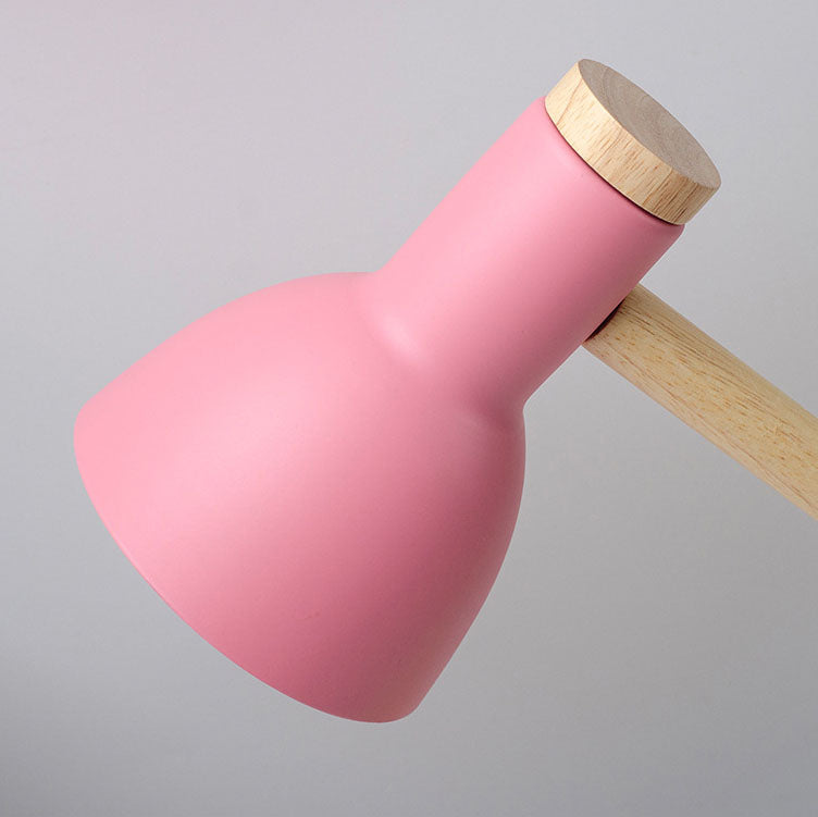 Modern Minimalist Rotatable Wood Iron LED Table Lamp