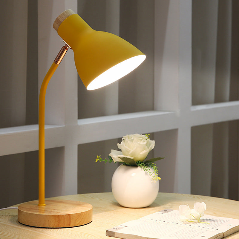 Macaron Metal 1-Light Adjustable Table Lamp Night Light for Kids